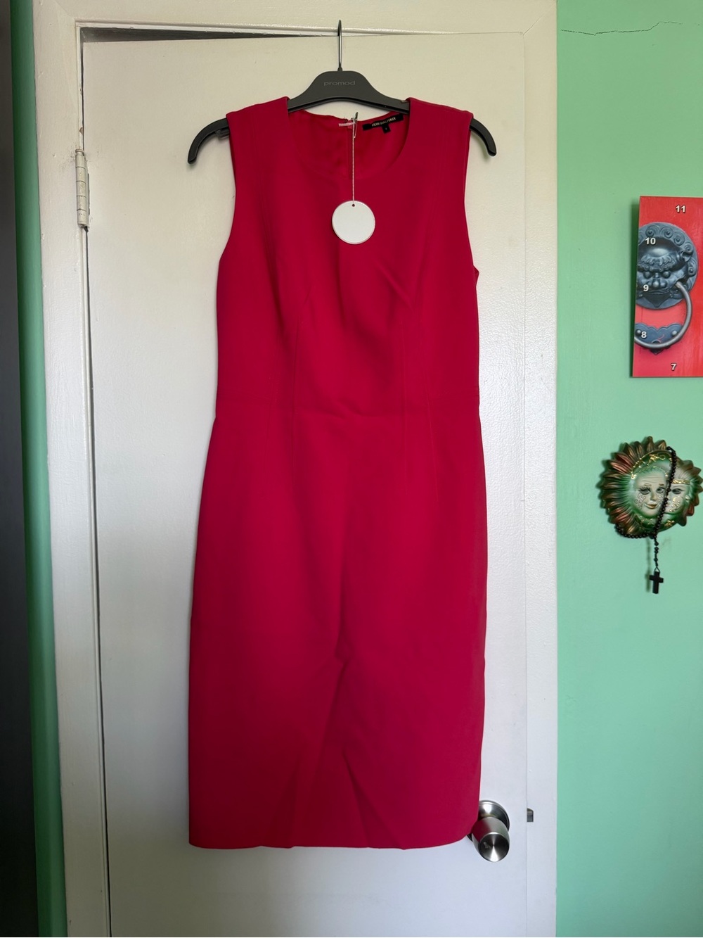 Kobi Halperin Sleeveless Sheath Dress in Bright Red